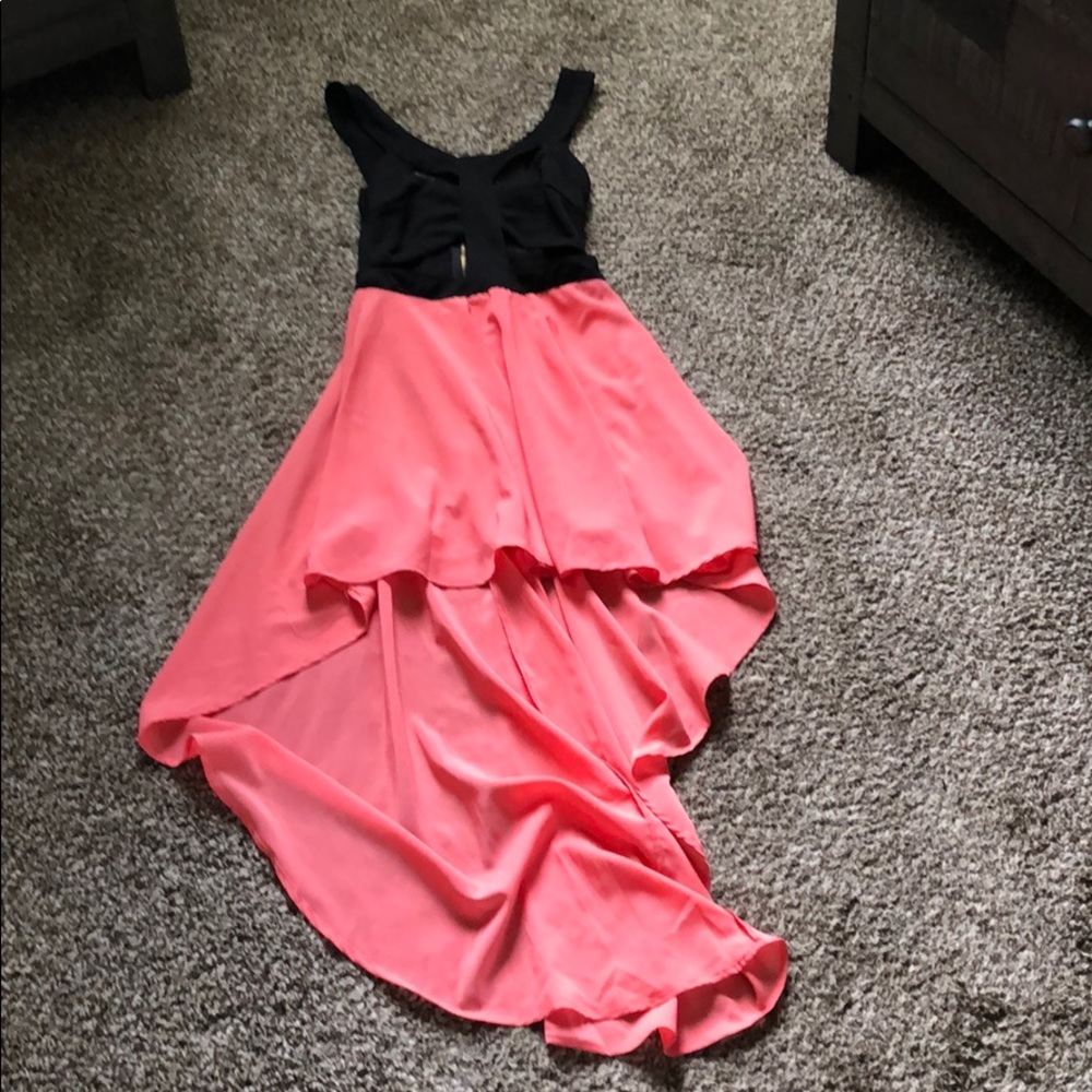 Black and Flamingo Dress